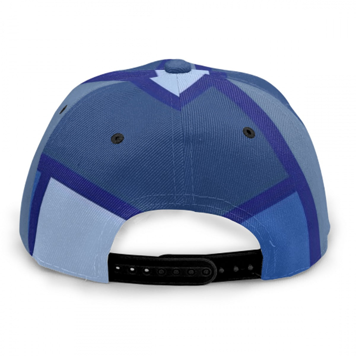 Exclusive Kadobe Abstract Blue Boxes Baseball Cap With Flat Brim