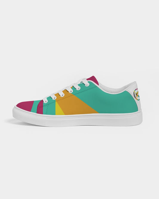 Kadobe Modern Stipe Concept Men’s Faux-Leather Sneaker