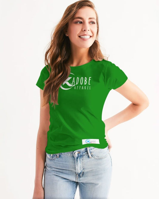 Kadobe Classic Green Women’s Short Sleeve Crew Neck T-Shirt