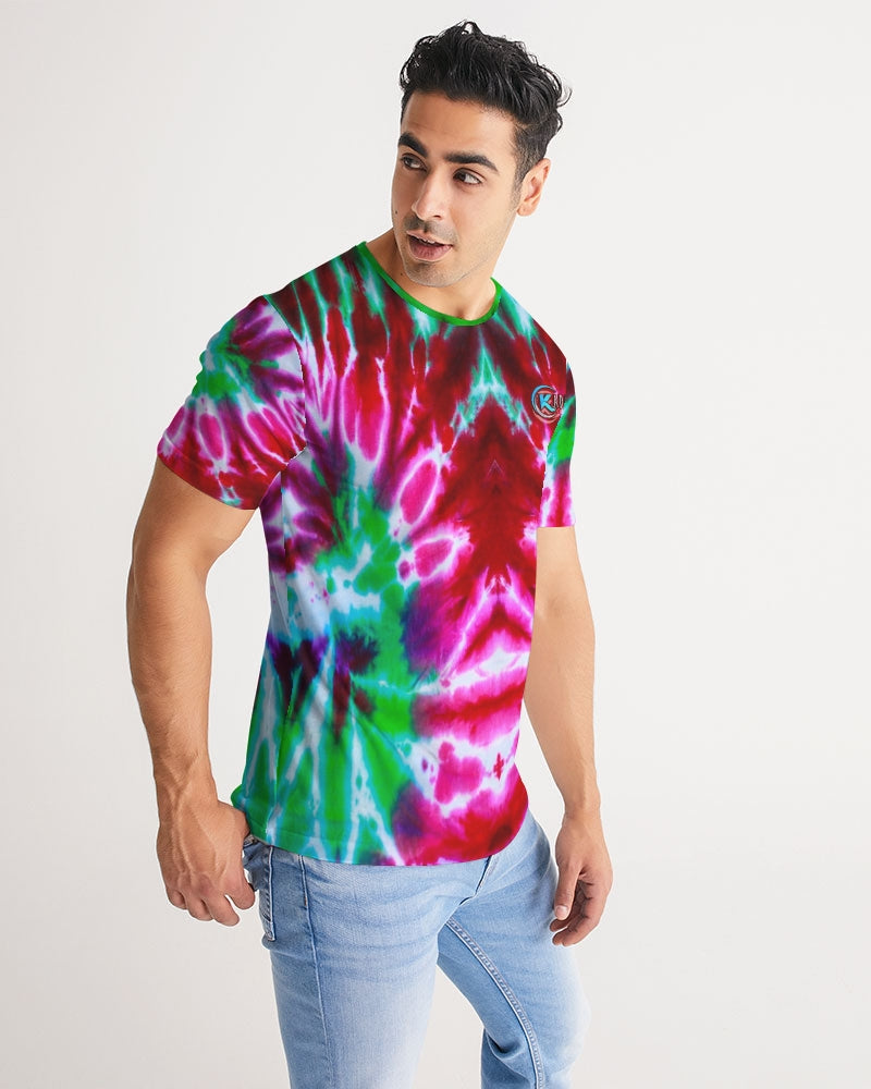 Kadobe Retro Tie Dye Short Sleeve Crew Neck T Shirt