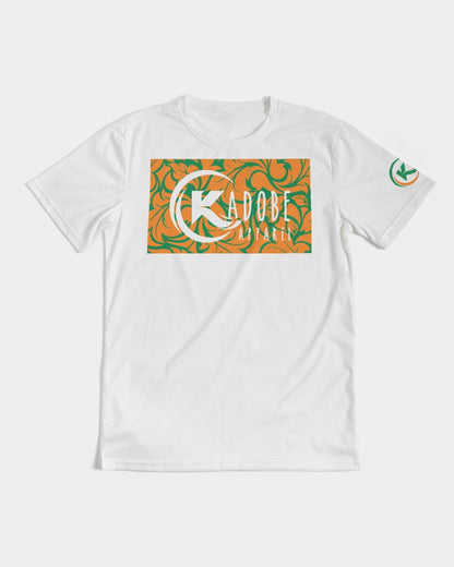 Exclusive Kadobe 2.0 Orange & Green Jungle Blaze Short Sleeve Crew Neck T Shirt