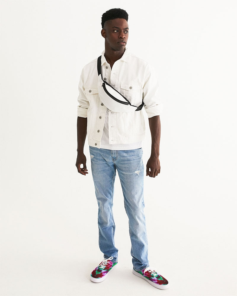 Kadobe Retro Tie Dye Men’s Lace Up Canvas Shoe