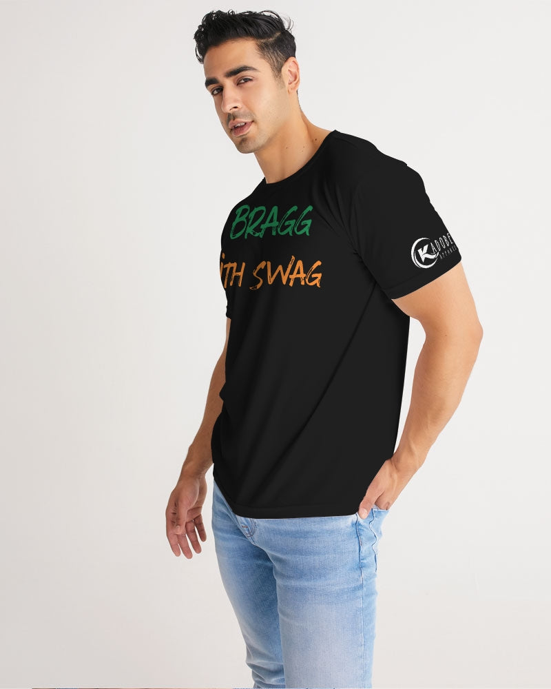 Kadobe I Bragg With Swag Black Crew Neck Short Sleeve T Shirt