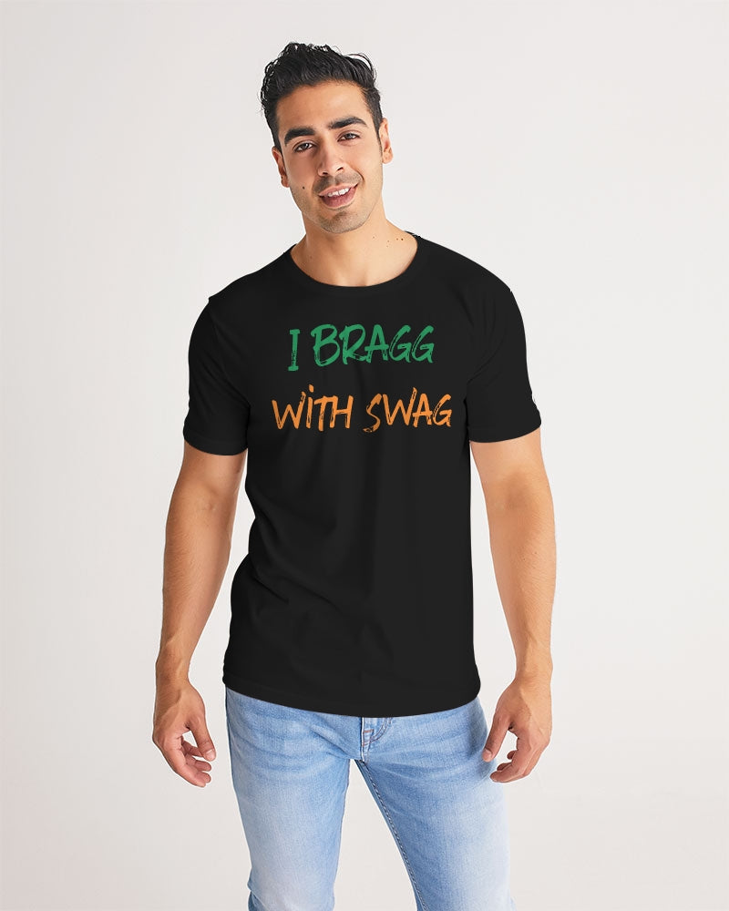 Kadobe I Bragg With Swag Black Crew Neck Short Sleeve T Shirt