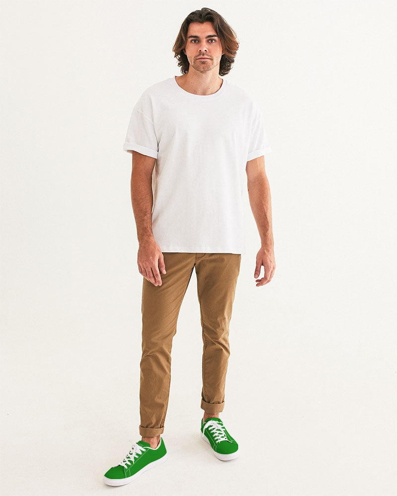 Kadobe Classic Green Men’s Faux-Leather Sneaker
