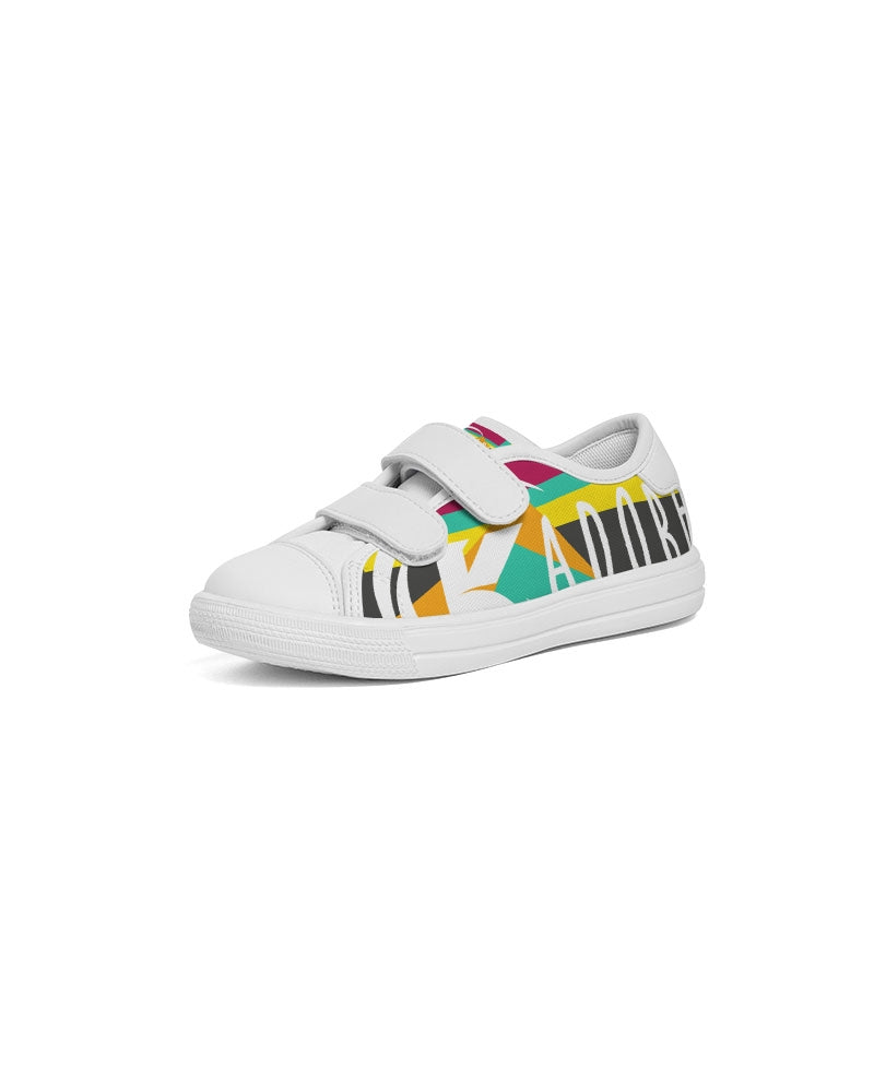 Exclusive Kadobe Modern Stripe Concept 2.0 Logo Kids Velcro Sneaker