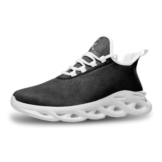 Kadobe Unisex Weave Gray Bounce Mesh Knit Sneakers
