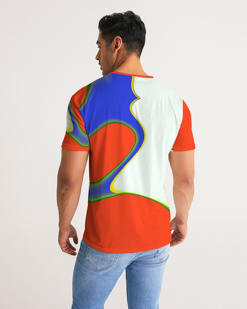 Exclusive Kadobe Orange Frenzy Short Sleeve Crew Neck T Shirt