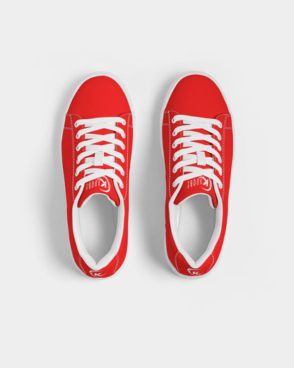 Kadobe Classic Red Women’s Faux-Leather Sneaker