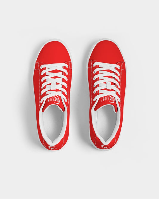 Kadobe Classic Red Women’s Faux-Leather Sneaker