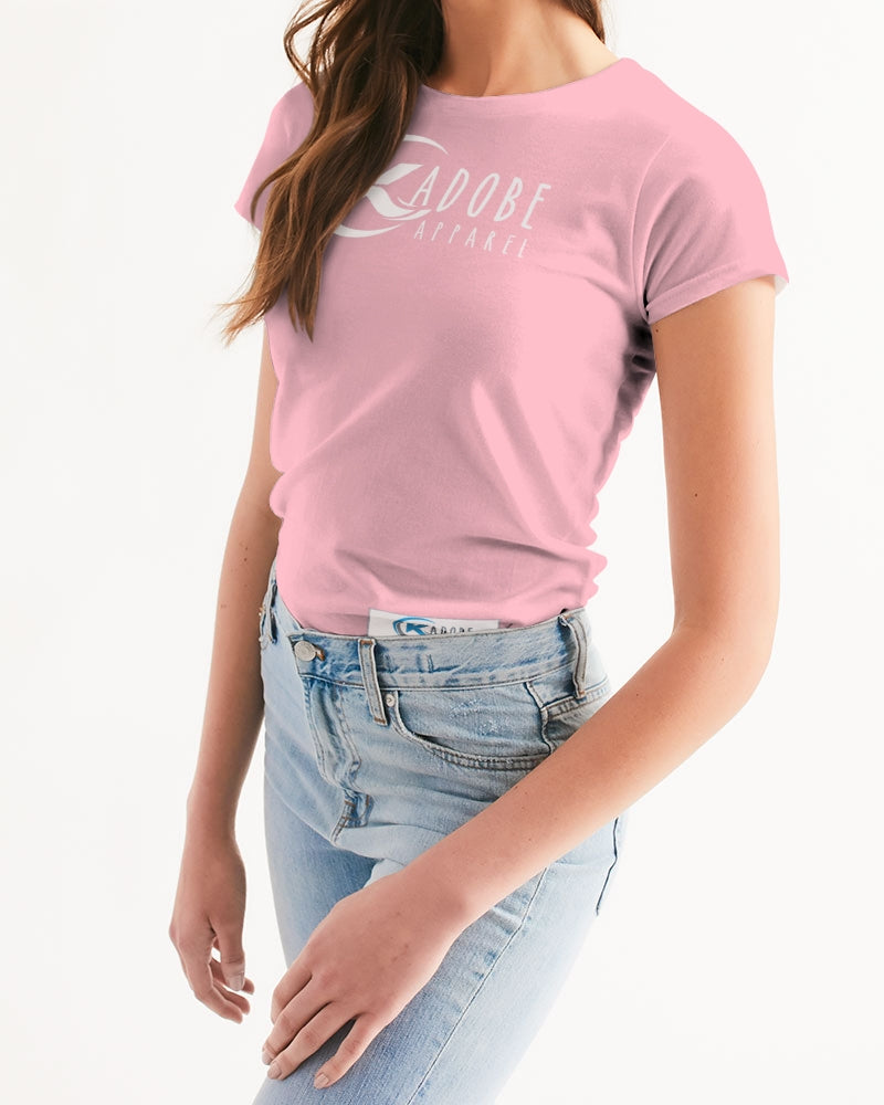 Kadobe Classic Pink Women’s Short Sleeve Crew Neck T-Shirt