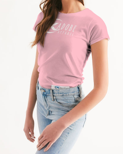 Kadobe Classic Pink Women’s Short Sleeve Crew Neck T-Shirt