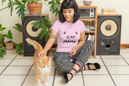 Women's Cat Mama Tee | Best Cat Mom Graphic Shirt