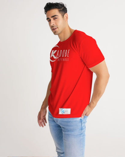 Kadobe Classic Red Men Short Sleeve Crew Neck T Shirt