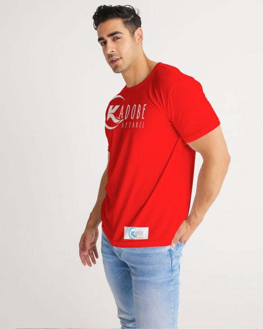 Kadobe Classic Red Men Short Sleeve Crew Neck T Shirt