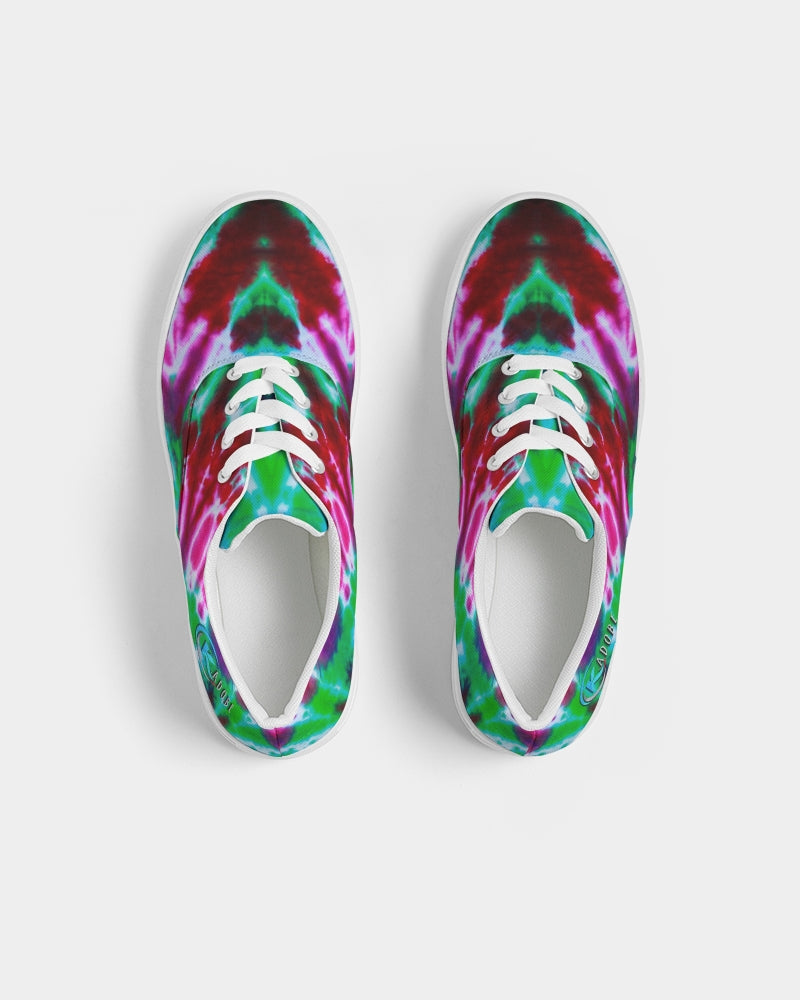 Kadobe Retro Tie Dye Men’s Lace Up Canvas Shoe
