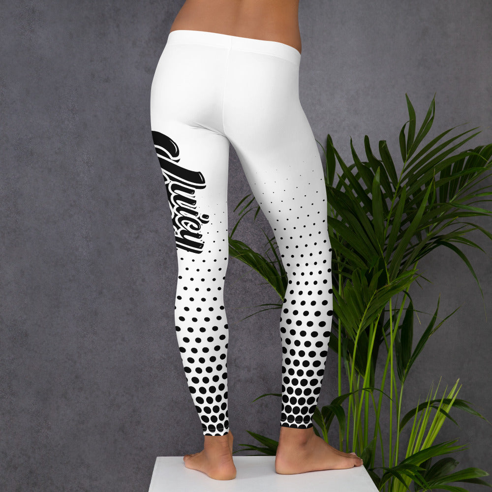 White & Black JUICY Leggings