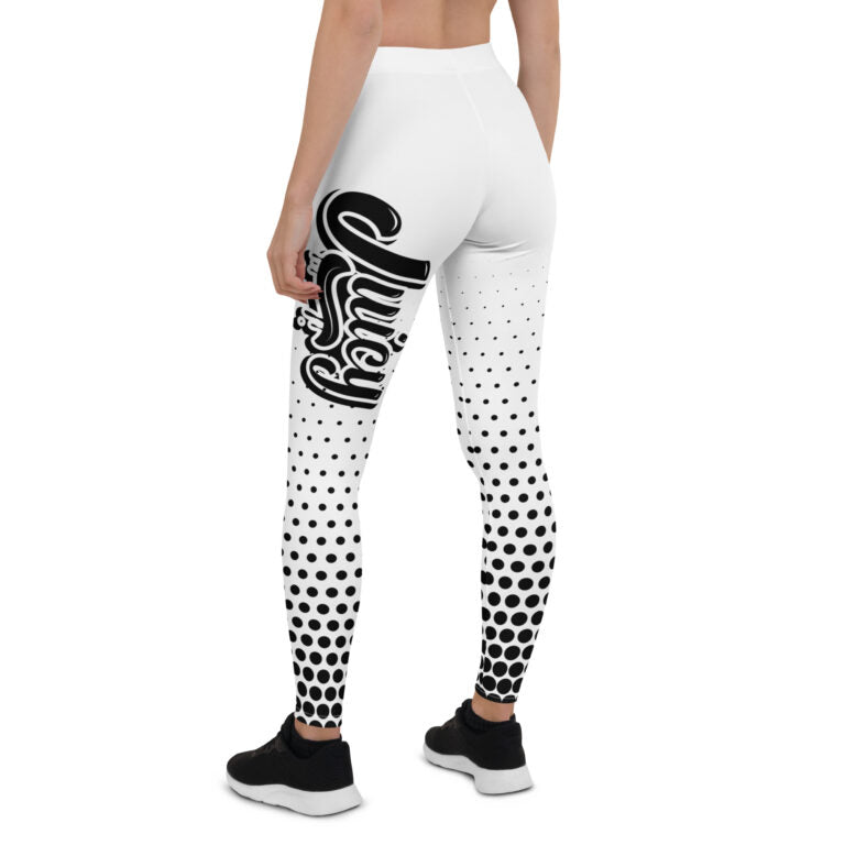 White & Black JUICY Leggings