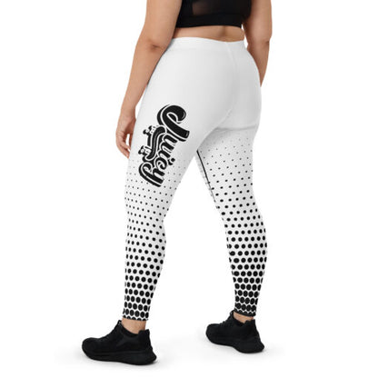 White & Black JUICY Leggings