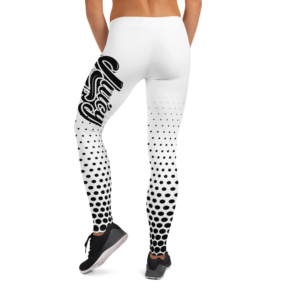 White & Black JUICY Leggings