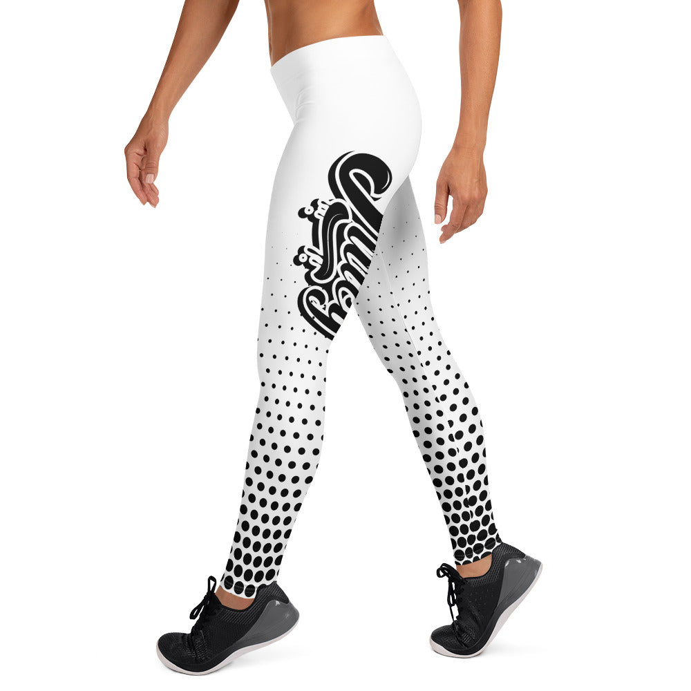 White & Black JUICY Leggings