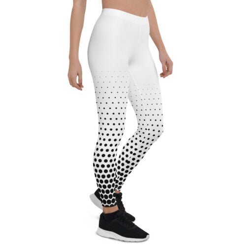 White & Black JUICY Leggings