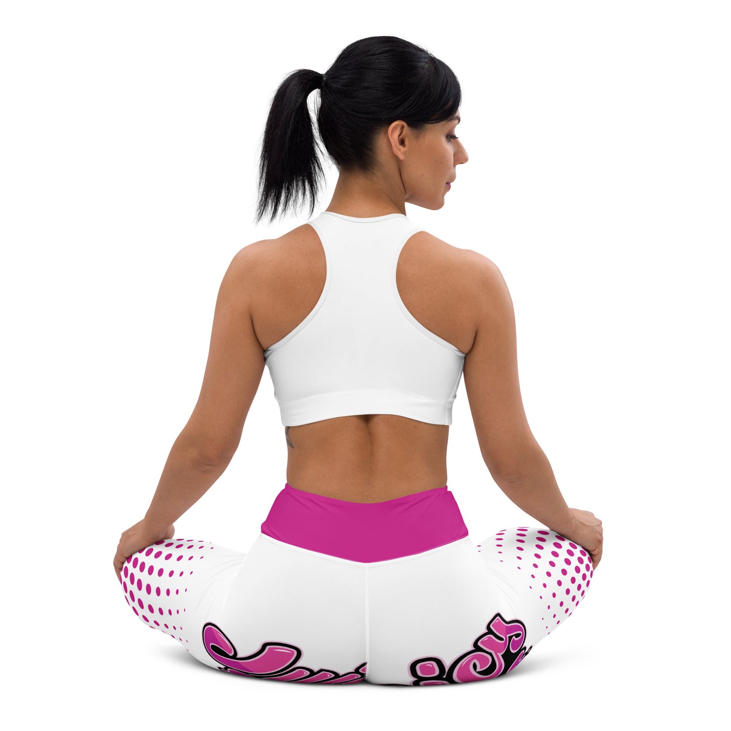 Juicy Yoga Leggings pink and white