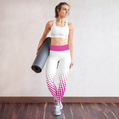 Juicy Yoga Leggings pink and white