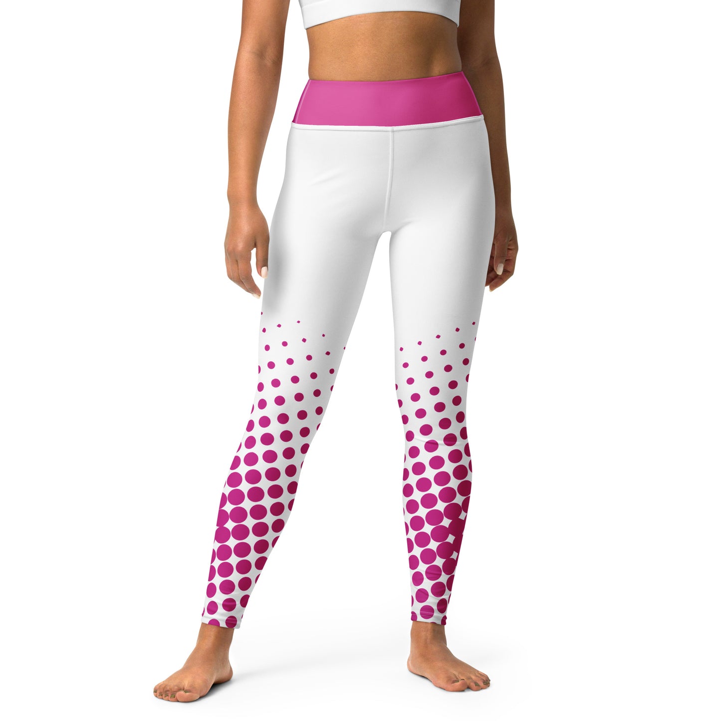 Juicy Yoga Leggings pink and white