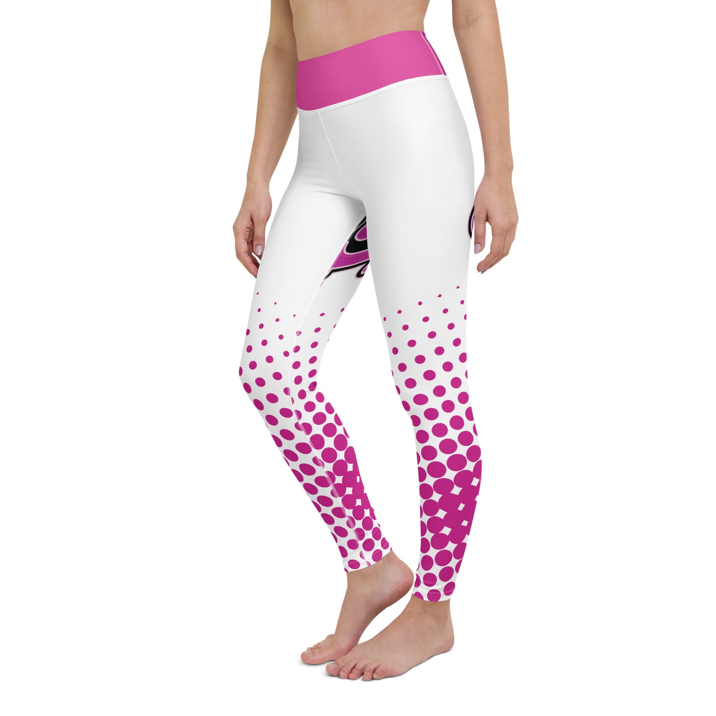 Juicy Yoga Leggings pink and white