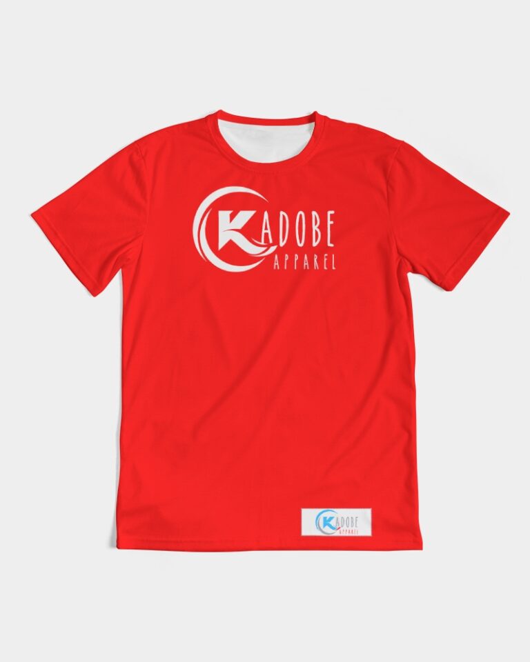 Kadobe Classic Red Men Short Sleeve Crew Neck T Shirt