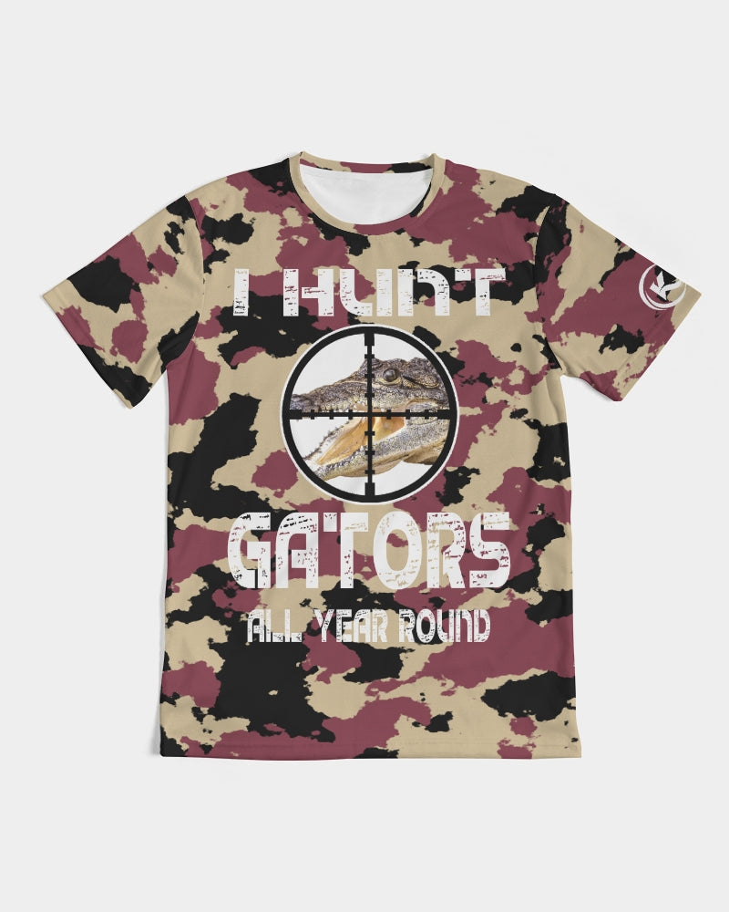 Kadobe I Hunt Gators Crew Neck Short Sleeve T Shirt