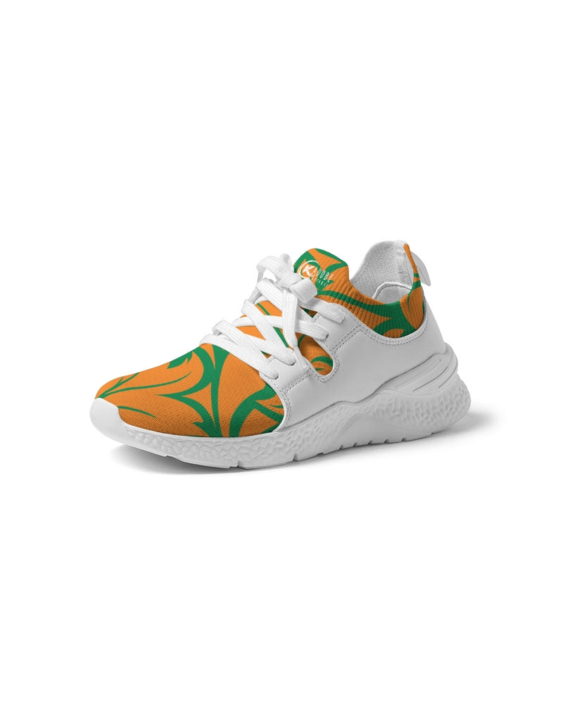 Kadobe Orange & Green Jungle Blaze Men Two Tone Sneaker