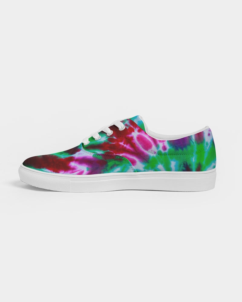 Kadobe Retro Tie Dye Men’s Lace Up Canvas Shoe