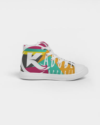 Exclusive Kadobe Modern Stripe Concept 2.0 Logo Kids High Top Canvas Shoe