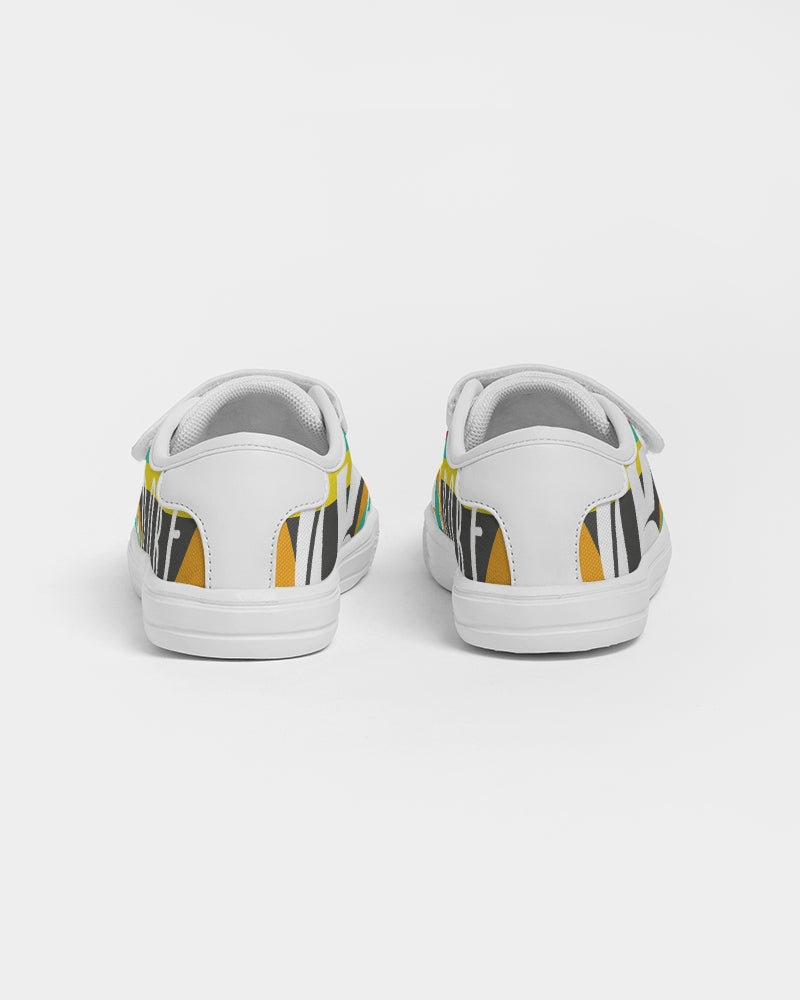 Exclusive Kadobe Modern Stripe Concept 2.0 Logo Kids Velcro Sneaker