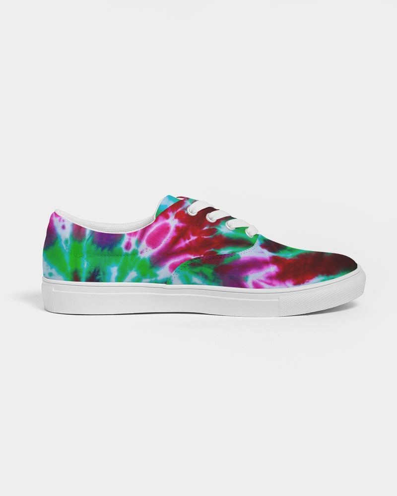Kadobe Retro Tie Dye Men’s Lace Up Canvas Shoe