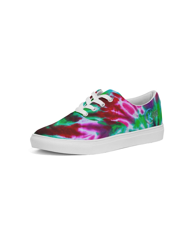 Kadobe Retro Tie Dye Men’s Lace Up Canvas Shoe