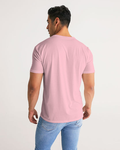 Kadobe Classic Pink Men Short Sleeve Crew Neck T-Shirt