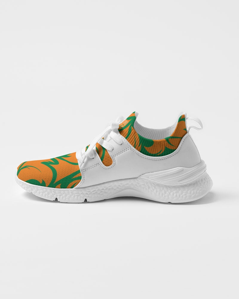 Kadobe Orange & Green Jungle Blaze Men Two Tone Sneaker