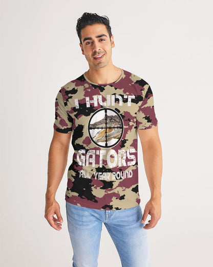 Kadobe I Hunt Gators Crew Neck Short Sleeve T Shirt