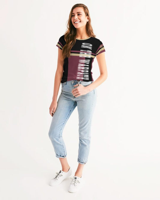 Kadobe On The War Path Women Crew Neck Short Sleeve T Shirt