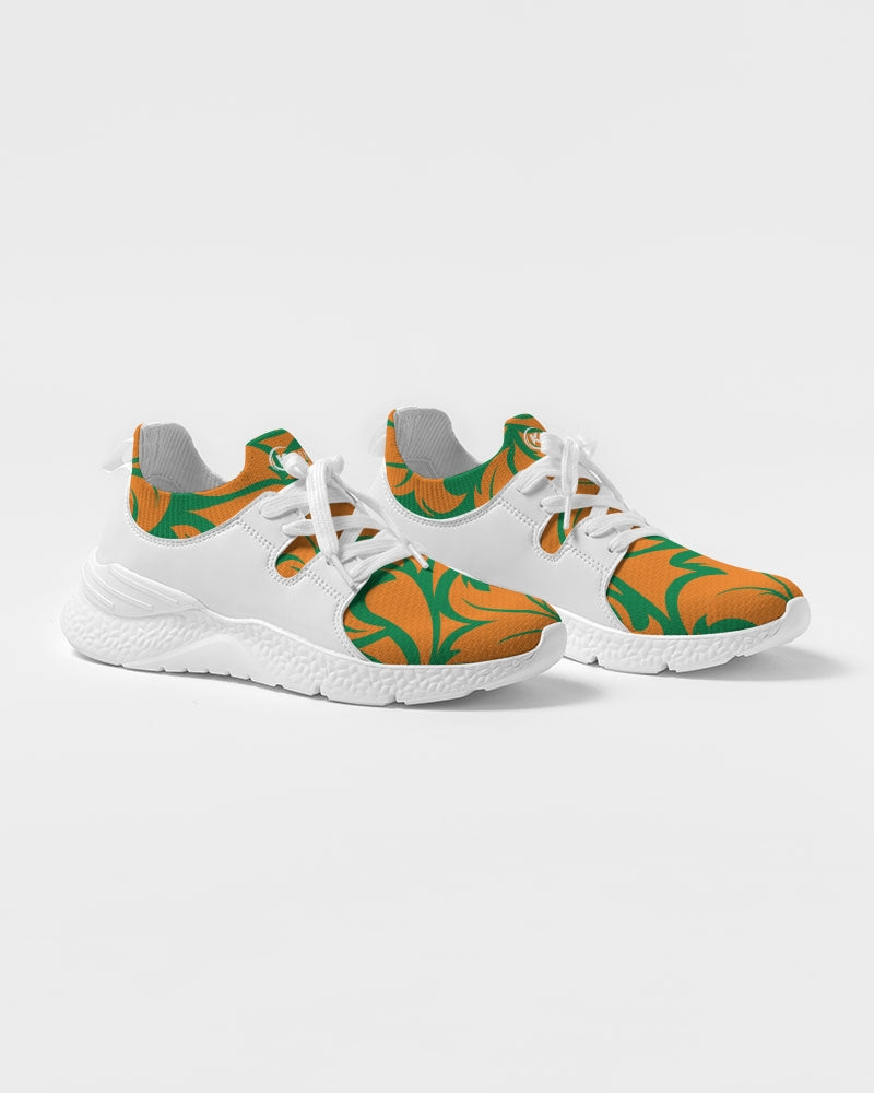 Kadobe Orange & Green Jungle Blaze Men Two Tone Sneaker
