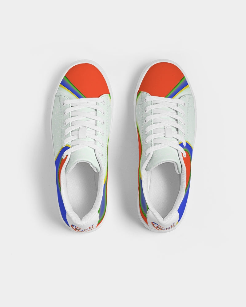 Exclusive Kadobe Orange Frenzy Men’s Faux-Leather Sneaker