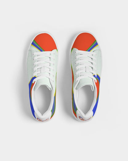 Exclusive Kadobe Orange Frenzy Men’s Faux-Leather Sneaker