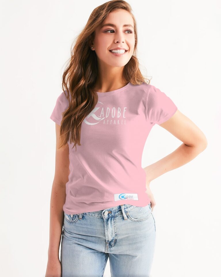Kadobe Classic Pink Women’s Short Sleeve Crew Neck T-Shirt