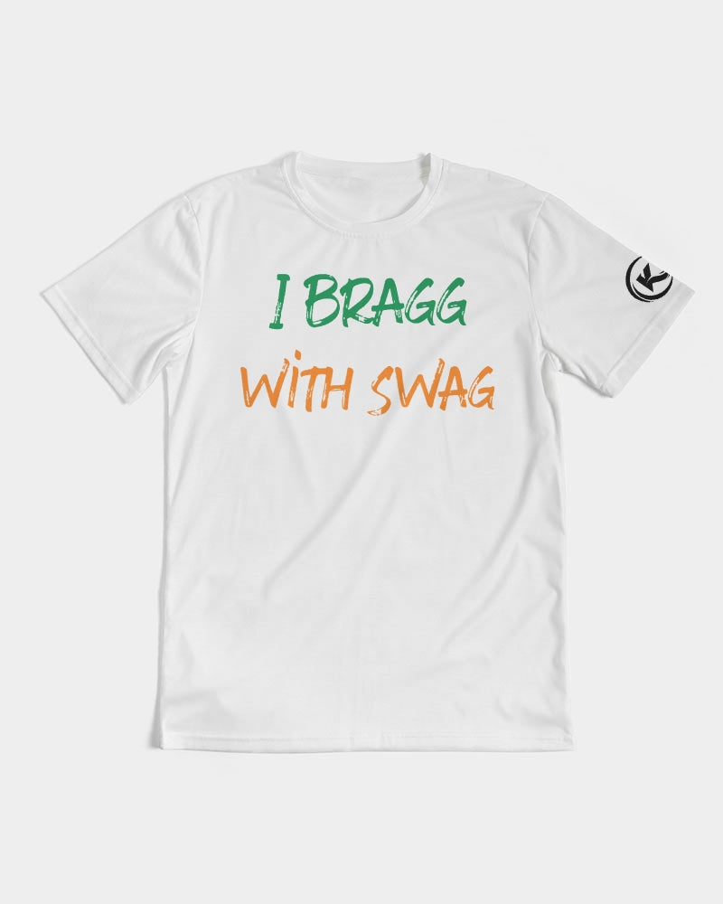 Kadobe I Bragg With Swag White Crew Neck Short Sleeve T Shirt