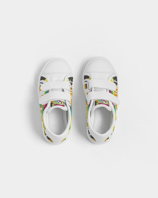 Exclusive Kadobe Modern Stripe Concept 2.0 Logo Kids Velcro Sneaker