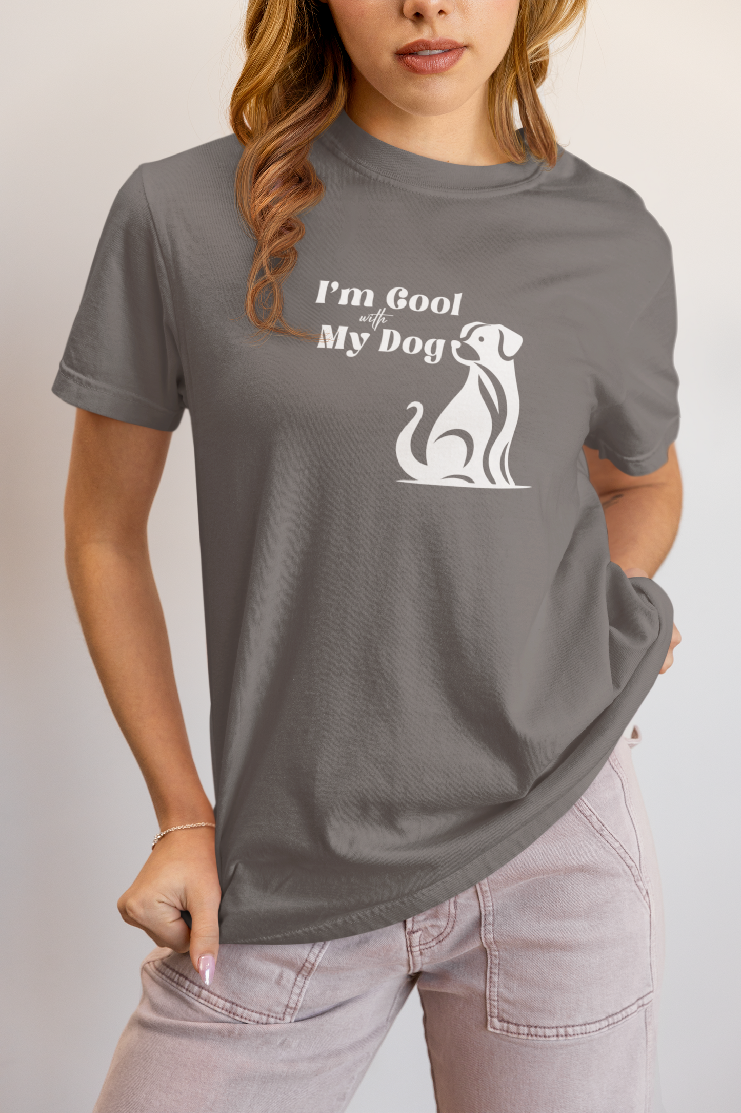 Soft Cotton Dog T-Shirt for Women