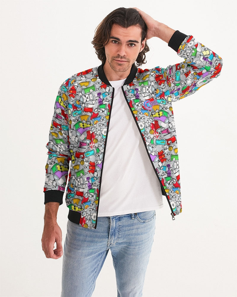 Kadobe Street Skull Graffiti Men’s Bomber Jacket